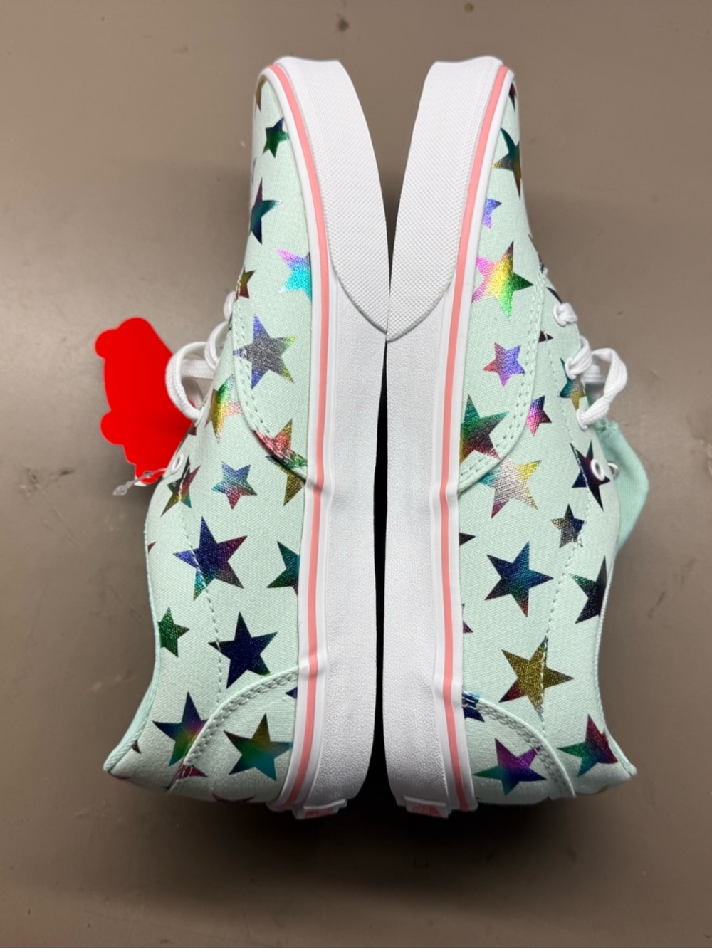 New Missy/Women’s Vans Doheny Stars Dusty Aqua White Canvas Missy 6/Women 7.5. - Picture 5 of 8